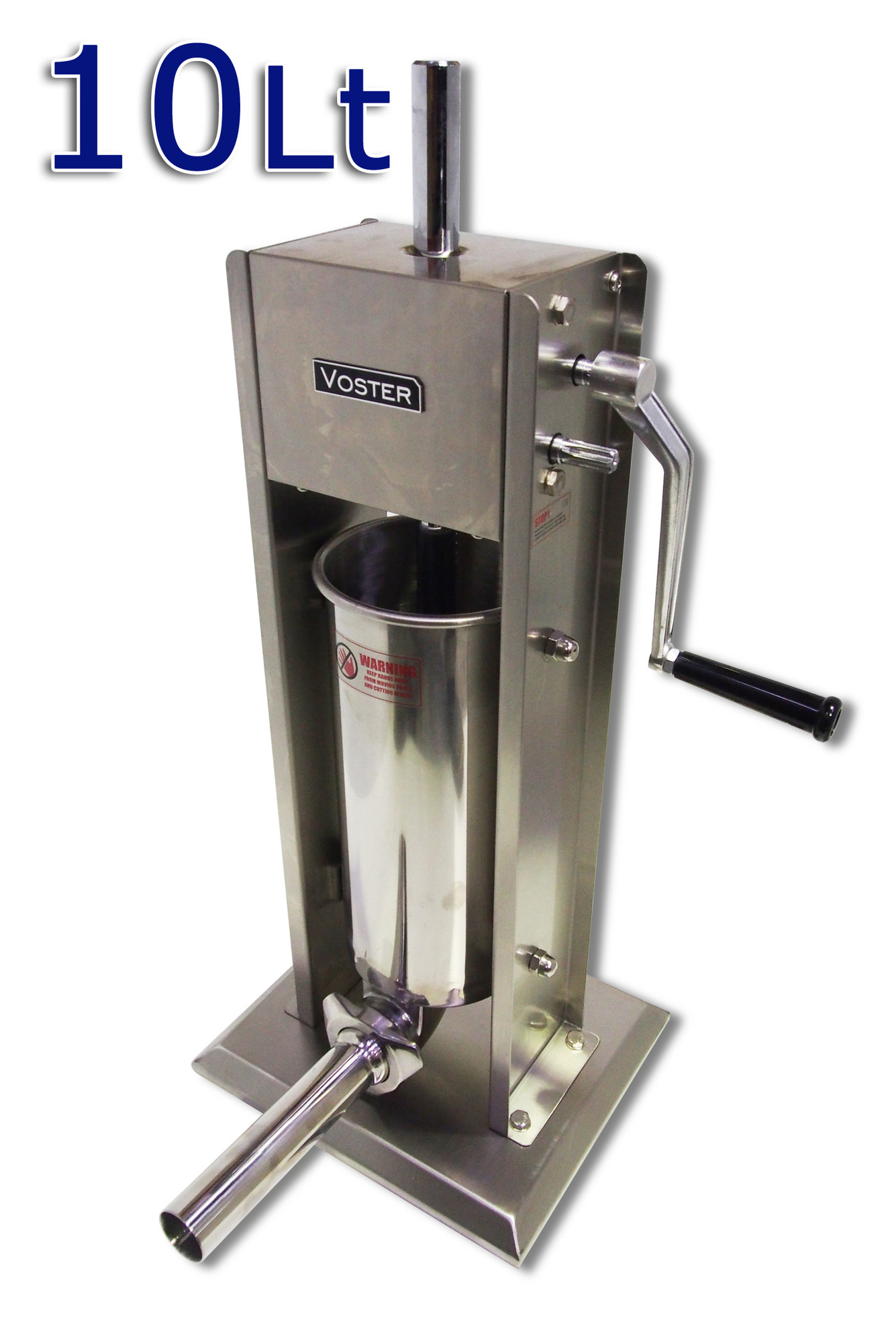 10L Commercial Stainless Steel Sausage Meat Stuffer & Filler Vertical